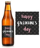 Galentines Pink Black Beer Label