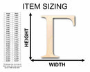 Unfinished Wood Gamma Silhouette - Craft- up to 46" DIY