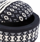 Oberkappel Black Ottoman