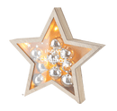 LED Light Up Star w/Ornament Figurine Set (2 pc. set) - Final Sale