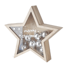 LED Light Up Star w/Ornament Figurine Set (2 pc. set) - Final Sale