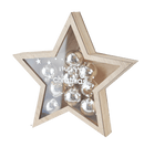 LED Light Up Star w/Ornament Figurine Set (2 pc. set) - Final Sale