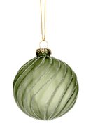 Textured Swirl Ball Ornaments  - Specify color