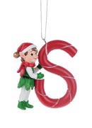 Elf Monogram Ornament - S - Final Sale