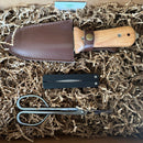 Garden Gift Box - Garden Tool Set  (Hori Hori, Garden Snips and Garden Tool Sharpeners) 3 Tool Kit