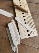 Garden Gift Set - American Hardwood Seed and Bed Ruler, Dibblers, Pot Tamper and Markers