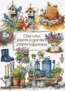 Garden Plants Counted Cross-Stitch Kit by Luca-S B2424L