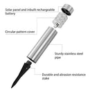 Garden Solar Lamps with RGB Lighting and Stainless Steel Build