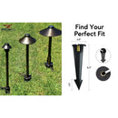 Garden Stake - 8-Inch Low Profile 1/2" NPT Thread with Side Wireway | 20 Pack