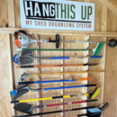 Garden Tool Organizer Rack - Stud Mounted