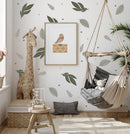 Watercolor Foliage and Leaves - Fabric Nursery Wall Art Decals