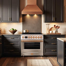 36” Freestanding Gas Range with 6 Sealed Burners Cooktop, Natural Gas/LP Convertible