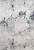 Gasquet Gray Marble Textured Luxe Rug