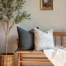 Gávea Solid Color Pillow Cover | Charcoal Gray