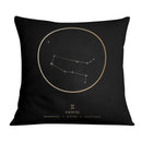 Gemini Traits Gold Cushion