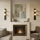 Geo Bar Alabaster Globe Wall Sconce