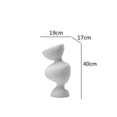 Geometric abstract ceramic vase living room sculptural decor
