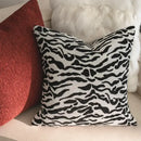 Geometric black & cream jacquard pillow cover set – living room