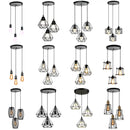 Geometric black decorbites iron 3-light chandelier pendant kitchen