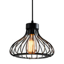 Geometric black metal chandelier kitchen wireframe pendant light