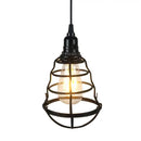 Geometric black metal chandelier kitchen wireframe pendant light