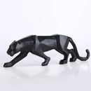 DecorBites™ Black Panther Resin Geometric Statue Decor Ornament