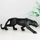 DecorBites™ Black Panther Resin Geometric Statue Decor Ornament