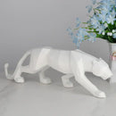 DecorBites™ Black Panther Resin Geometric Statue Decor Ornament