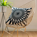 DecorBites™ Black White Embroidered Cushion Cover 45x45cm Sofa Bed Chair Home Decor