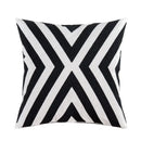 DecorBites™ Black White Embroidered Cushion Cover 45x45cm Sofa Bed Chair Home Decor