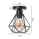 Geometric black & white iron frame pendant chandelier dining room