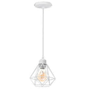 Geometric black & white iron frame pendant chandelier dining room