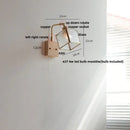 Geometric blue glass and brass led wall light dining room sconce