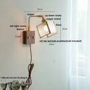 Geometric blue glass and brass led wall light dining room sconce