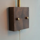 Geometric blue glass and brass led wall light dining room sconce