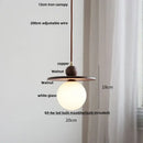 Geometric brass and clear glass led pendant light dining room