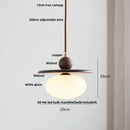 Geometric brass and clear glass led pendant light dining room