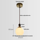 Geometric brass and clear glass led pendant light dining room