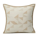 Geometric brown leather splicing throw pillow cover living room decor
