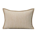 Geometric brown leather splicing throw pillow cover living room decor