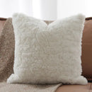 Geometric brown leather splicing throw pillow cover living room decor
