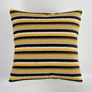 Geometric canvas cotton cushion cover yellow & grey living room pillow