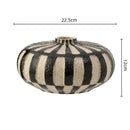 Geometric check ceramic vase black & white living room decor