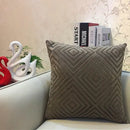Geometric chenille flocking cushion cover for living room decor