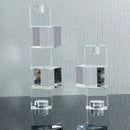 Geometric crystal glass candle holder living room cube decor
