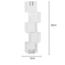 Geometric crystal glass candle holder living room cube decor