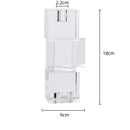 Geometric crystal glass candle holder living room cube decor