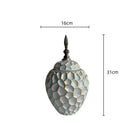 Geometric diamond check gray ceramic vase living room decor