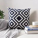 Geometric embroidered cushion cover set – living room pillows