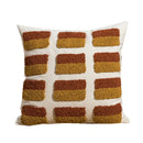 Geometric embroidery circle cushion cover living room earthy decor